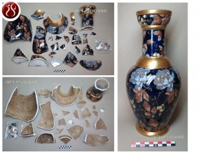 Read more about the article Faience vase with gold decoration