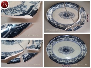 Read more about the article Faience meat platter with stamped decoration